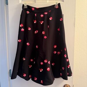 Kate Spade Falling Florals Midi Skirt